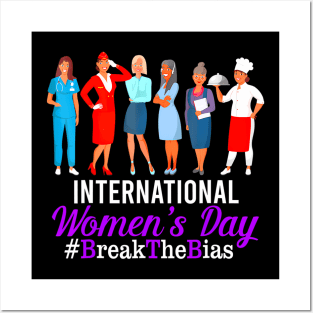 International Womens Day 2024 Gender Equality Break The Bias Posters and Art